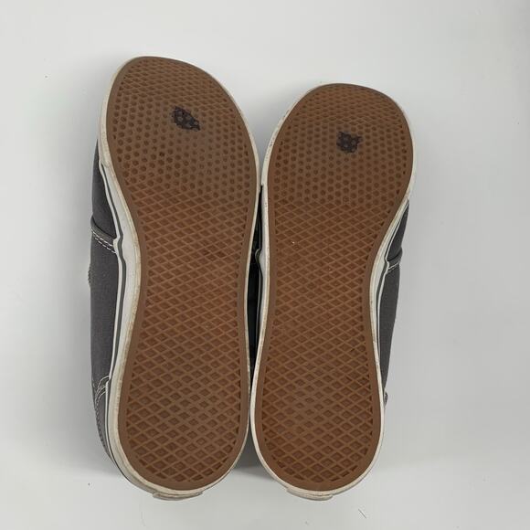 Vans Off the Wall Lace Up Canvas Tennis Shoes Size 9.5 Womens Dark Gray - Picture 8 of 8